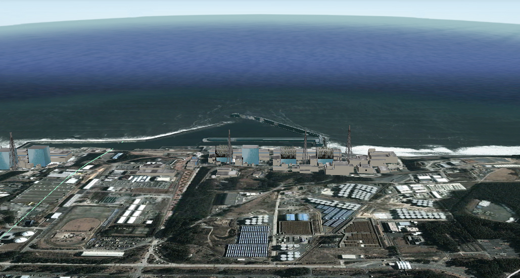 Google Satellite Image of Fukushima-Daiichi