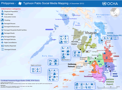 MicroMappers Social Media Map